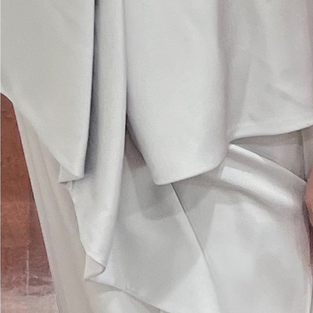 💕Montage by Mon Cheri ice gray mother of bride dress with matching shawl - Picture 12 of 16
